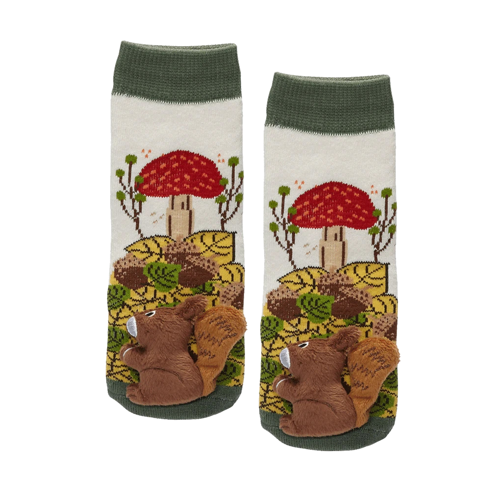 Messy Moose Socks, Squirrel, 6 Pack