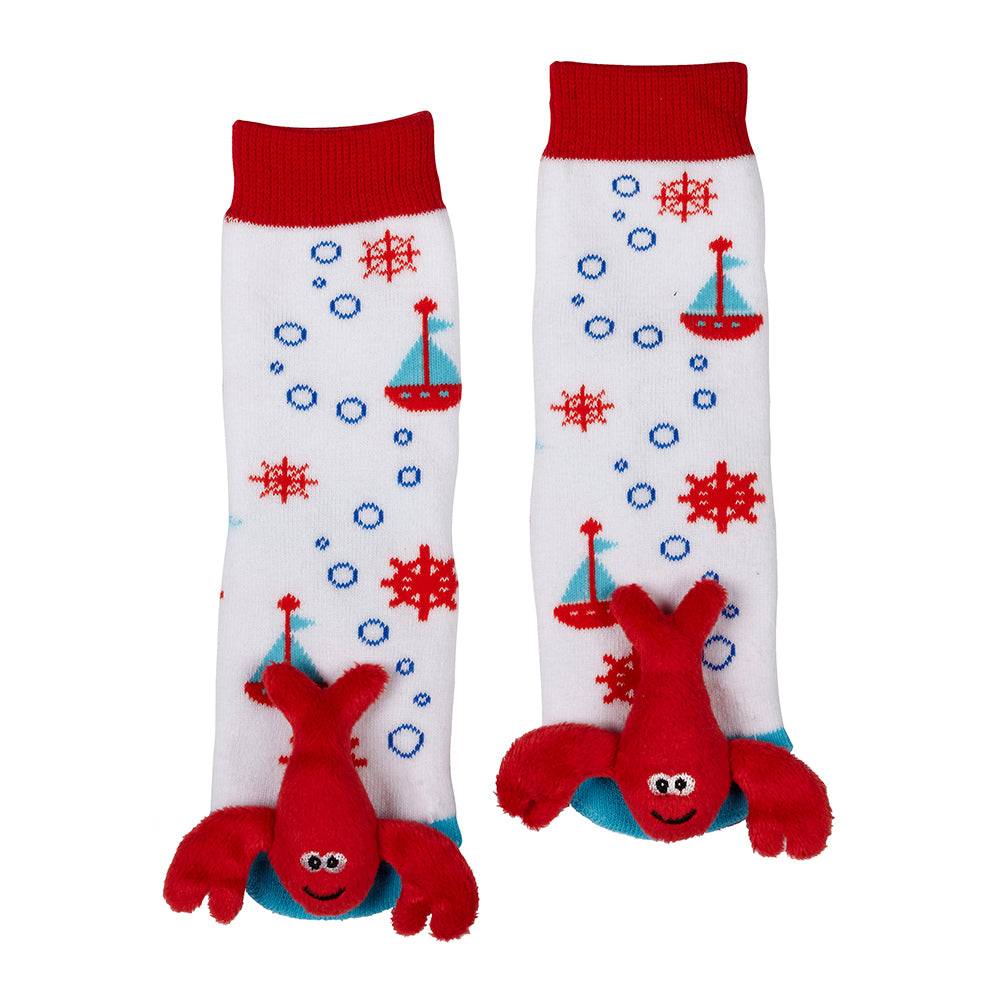 Messy Moose Socks, Boat Lobster, 6 Pack