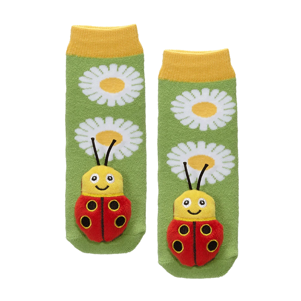 Messy Moose Socks, Ladybug, 6 Pack