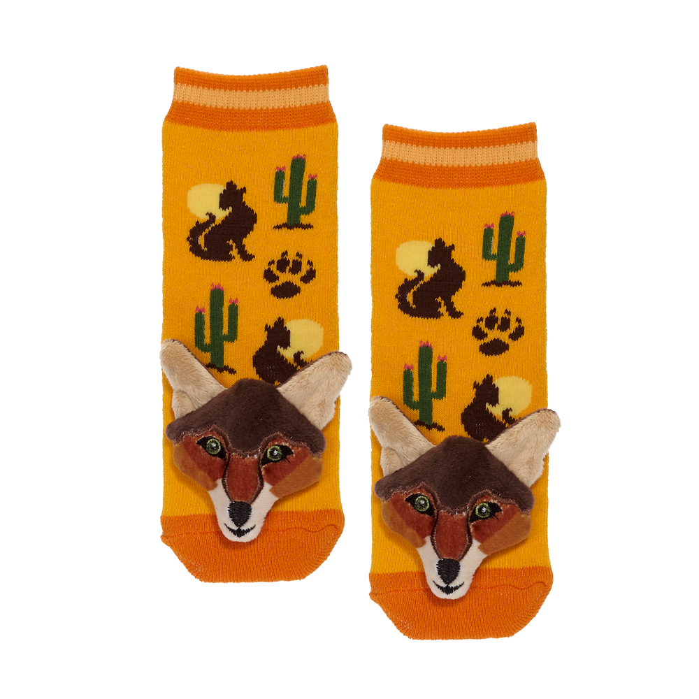 Messy Moose Socks, Howling Coyote, 6 Pack