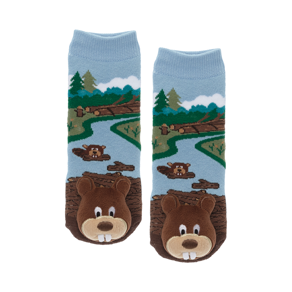 Messy Moose Socks, Beaver, 6 Pack