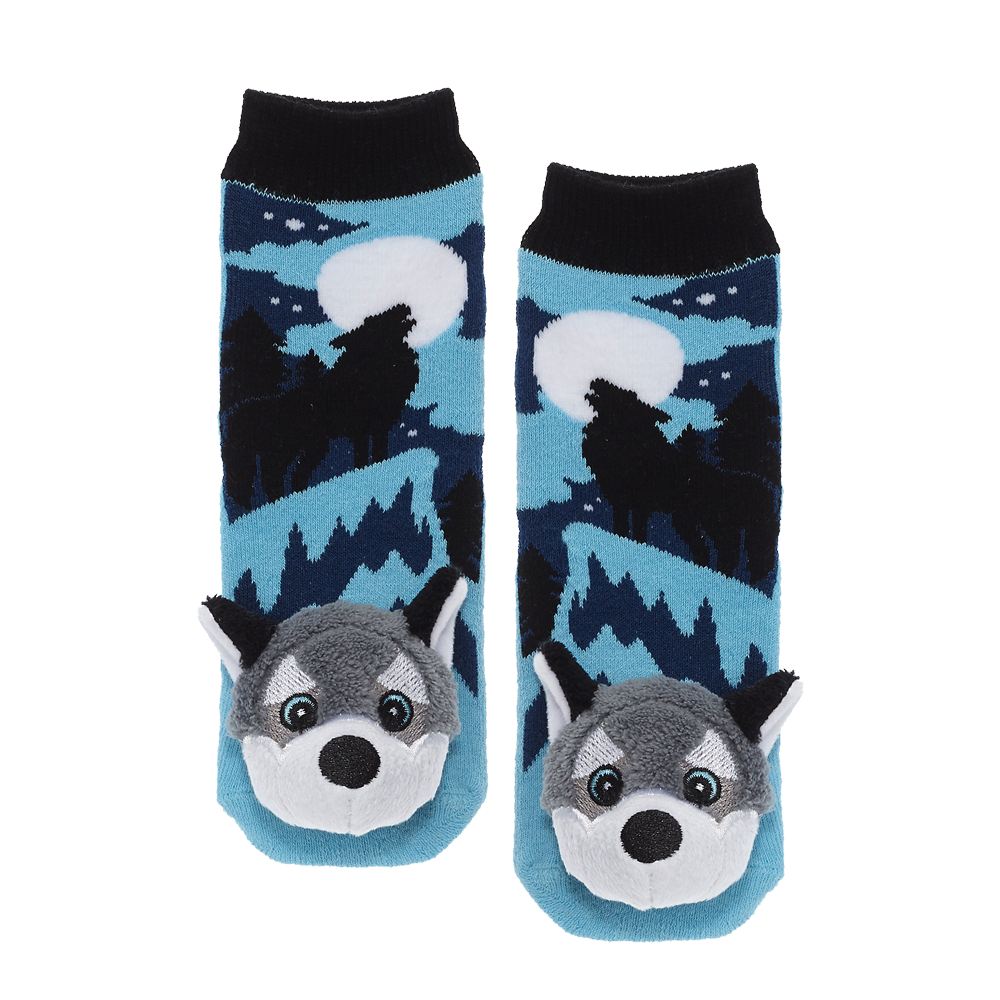 Messy Moose Socks, Timber Wolf, 6 Pack