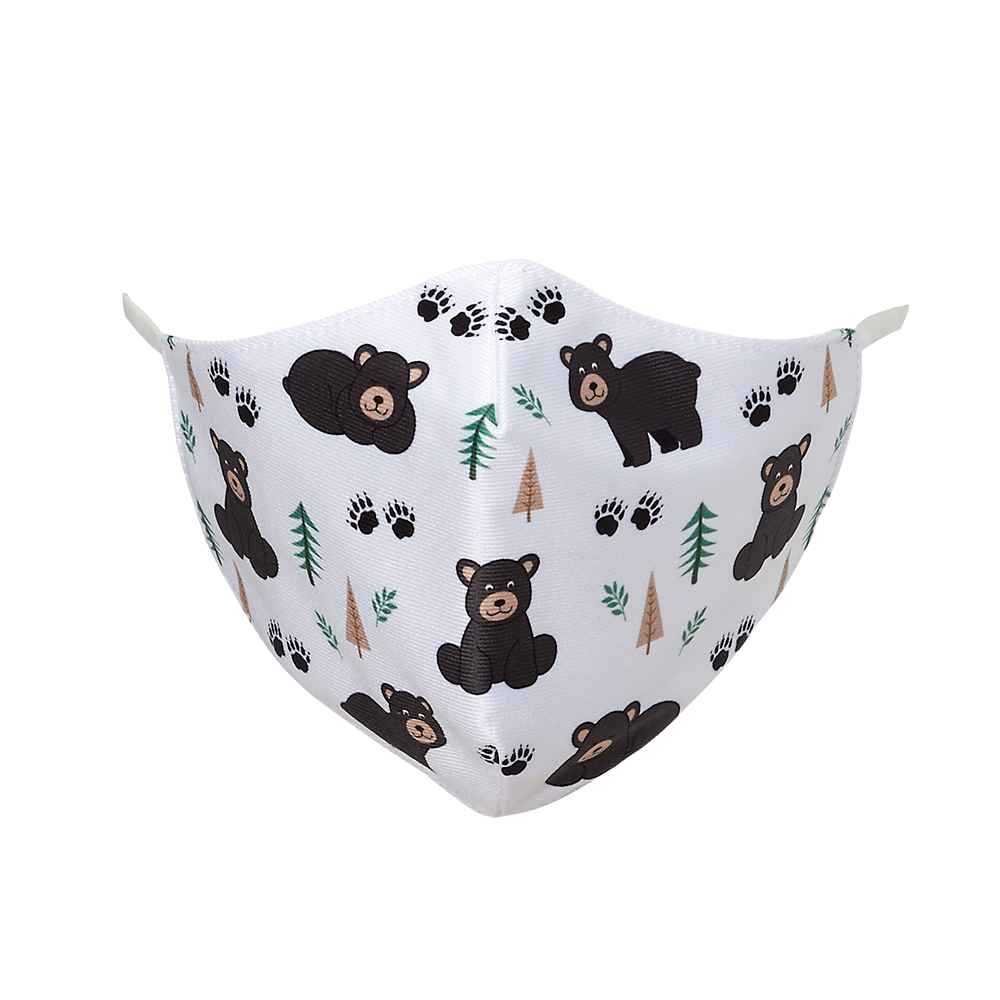 Black Bear Kids Face Mask