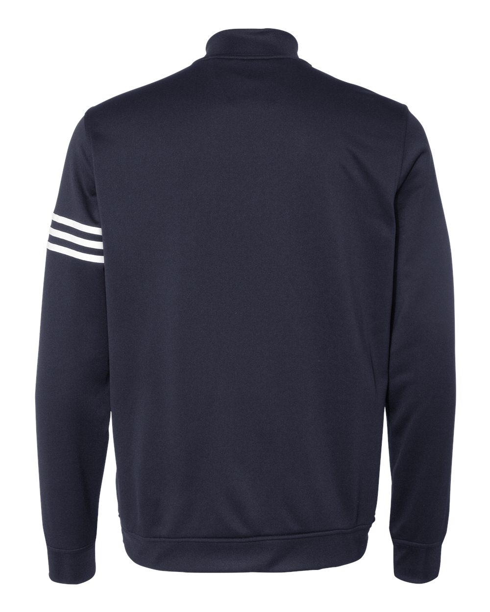 Adidas A190 3-Stripes French Terry Quarter-Zip Pullover - Navy White