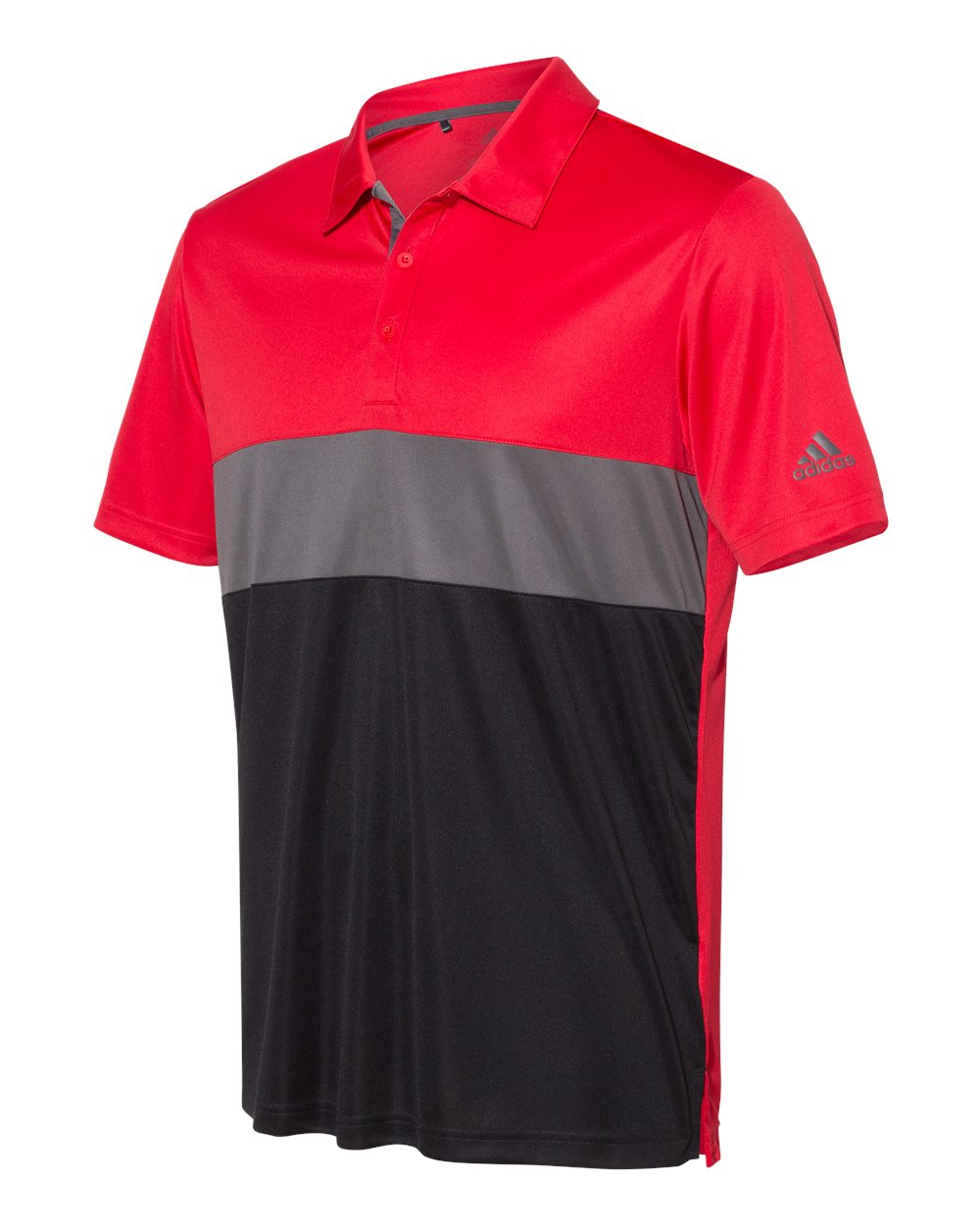 Adidas A236 Merch Block Sport Shirt - Collegiate Red Grey Five Black