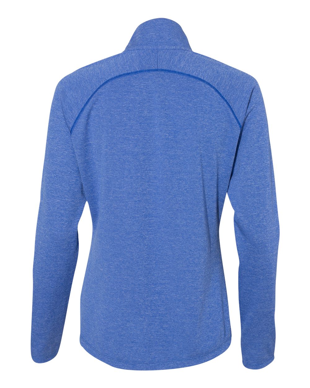 Adidas A281 Women's Lightweight Quarter-Zip Pullover - Collegiate Royal Heather Carbon