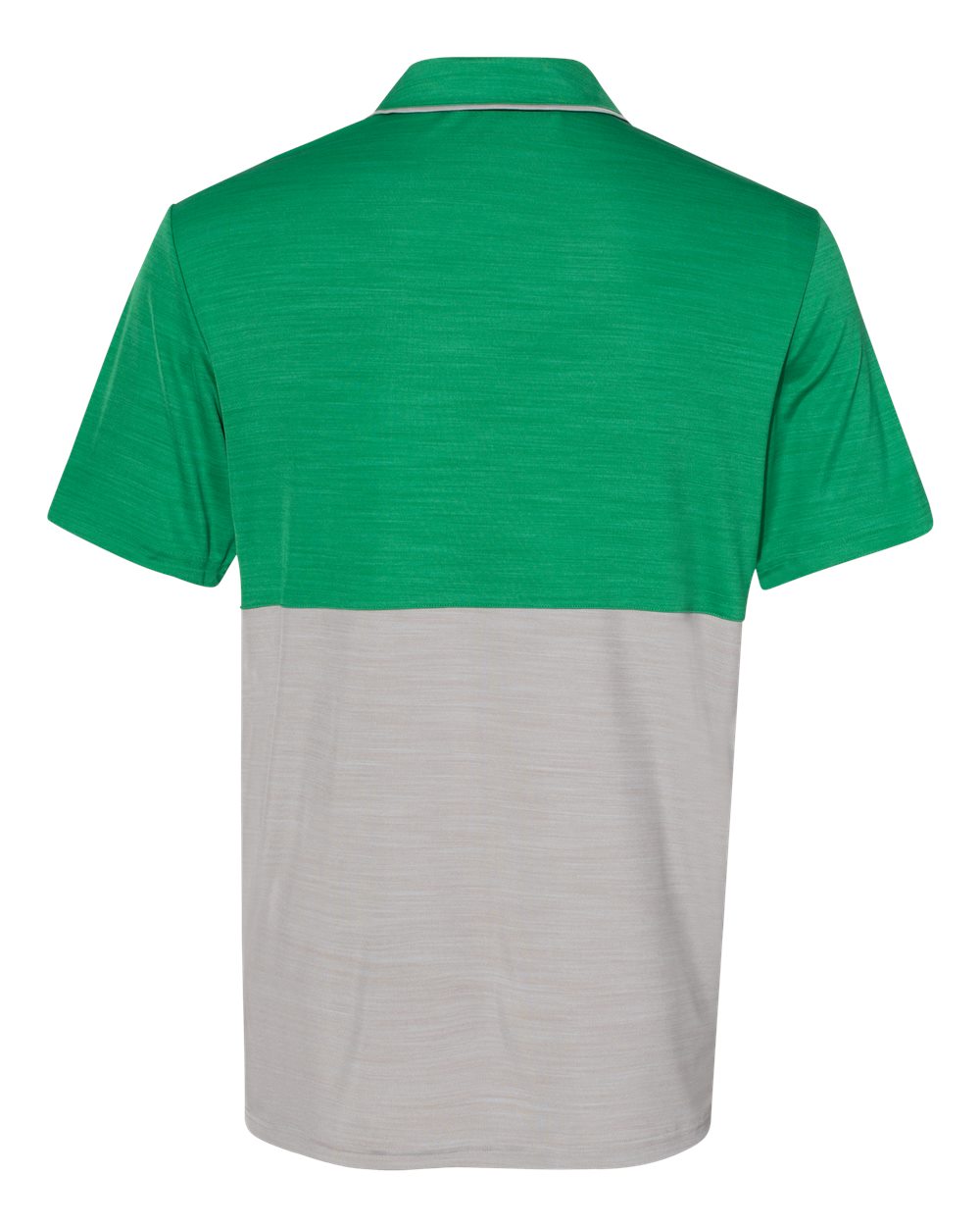 Adidas A404 Colorblocked M??lange Sport Shirt - Team Green Melange Mid Grey Melange