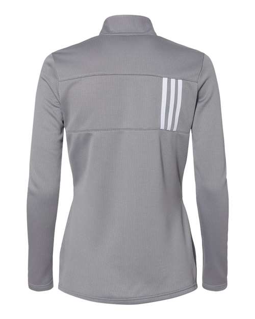 Adidas A483 Women's 3-Stripes Double Knit Full-Zip - Grey Three White