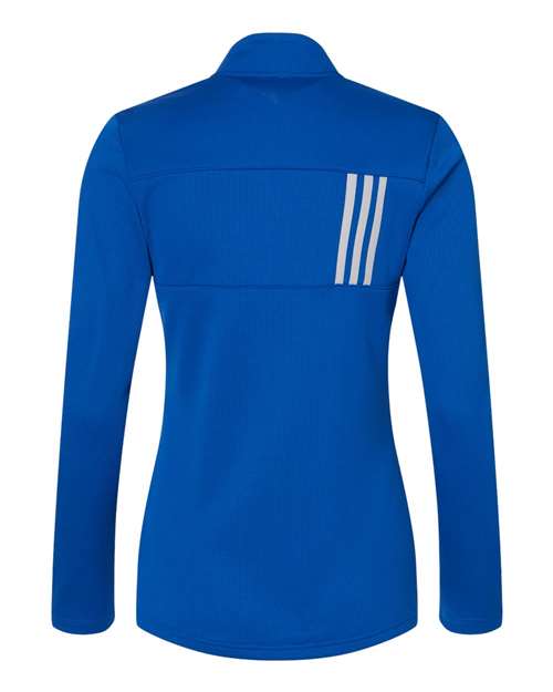 Adidas A483 Women's 3-Stripes Double Knit Full-Zip - Team Royal Grey Two