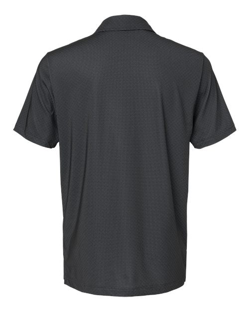 Adidas A498 Diamond Dot Print Polo - Black White Grey Three