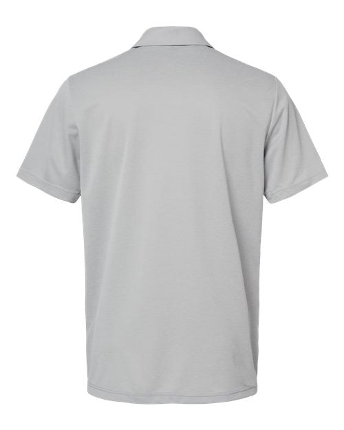 Adidas A508 Heathered Colorblock 3-Stripes Polo - Grey Two Heather Collegiate Navy Heather