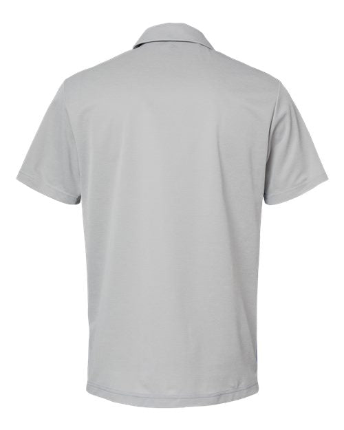 Adidas A508 Heathered Colorblock 3-Stripes Polo - Grey Two Heather Collegiate Royal Heather