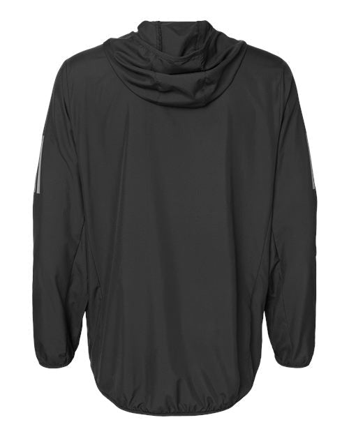Adidas A524 Hooded Full-Zip Windbreaker - Black