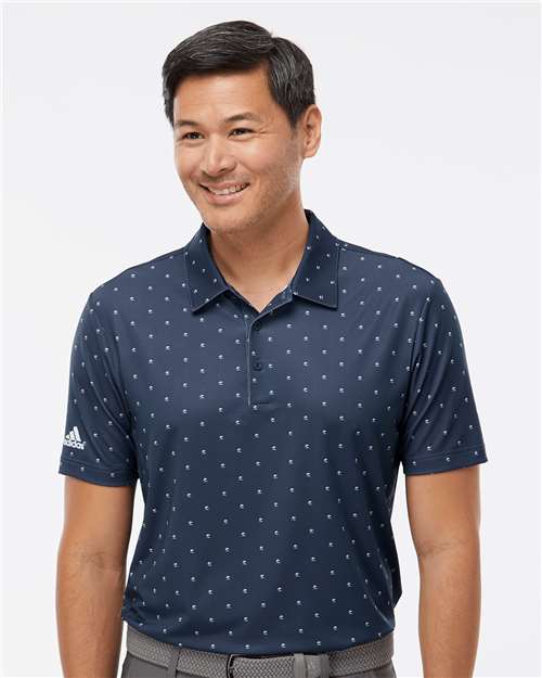 Adidas A574 Pine Tree Polo - Collegiate Navy White