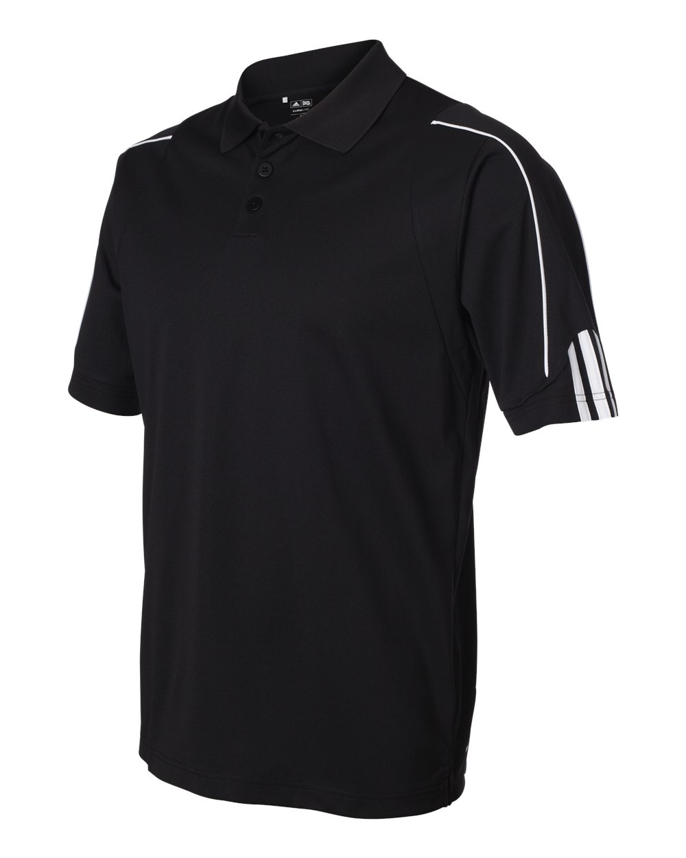 Adidas A76 3-Stripes Cuff Sport Shirt - Black White