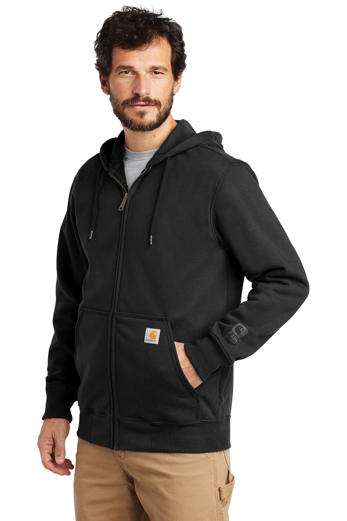 Carhartt Rain Defender Paxton Heavyweight Hooded Zip-Front Sweatshirt