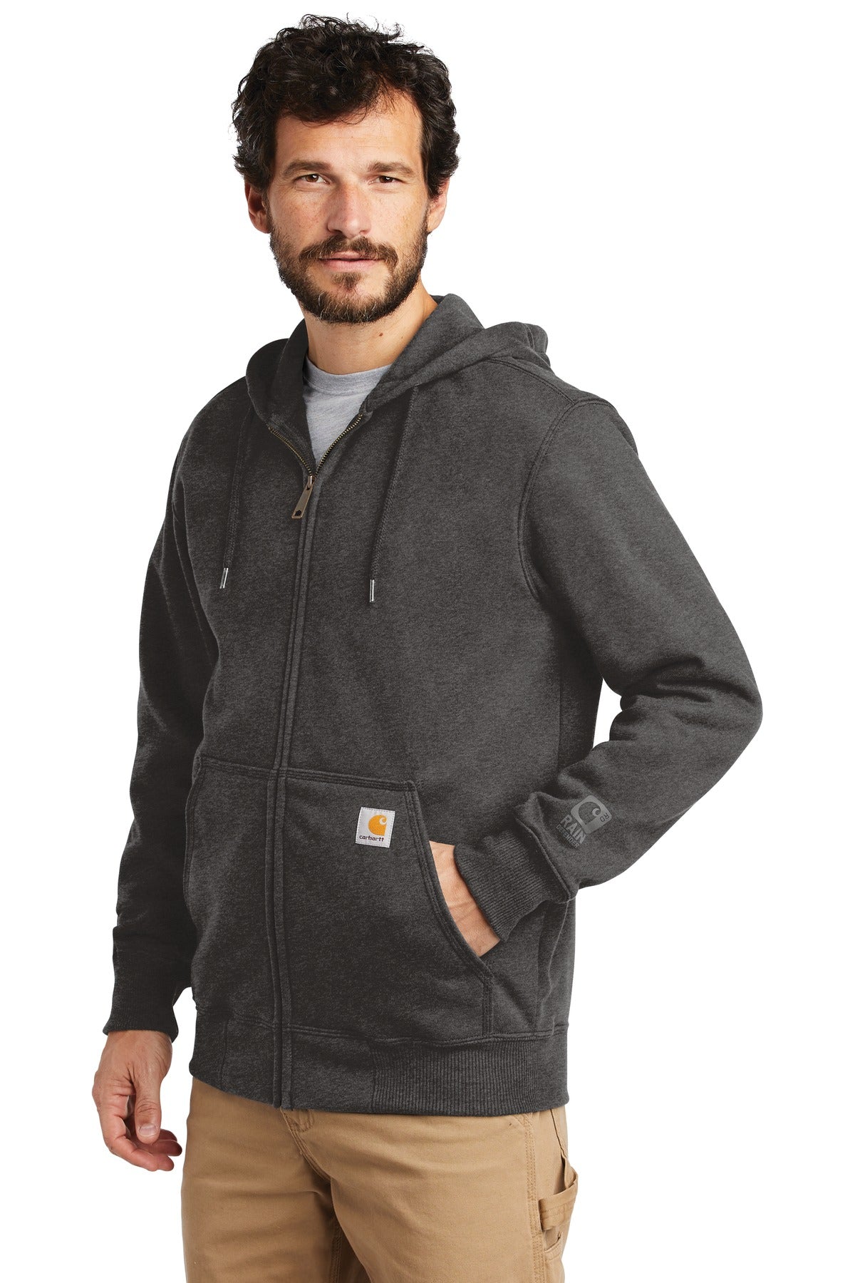 Carhartt Rain Defender Paxton Heavyweight Hooded Zip-Front Sweatshirt