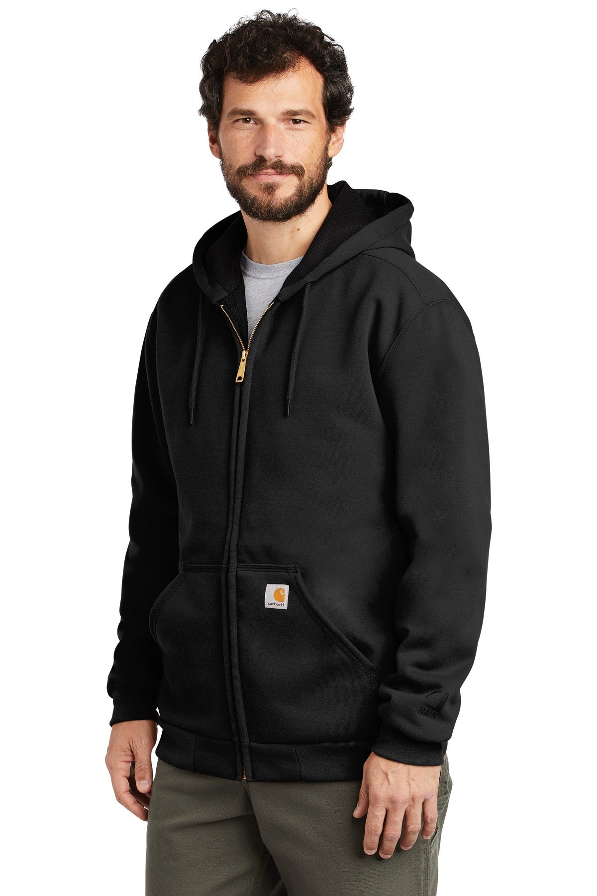 Carhartt Rain Defender Rutland Thermal-Lined Hooded Zip-Front Sweatshirt