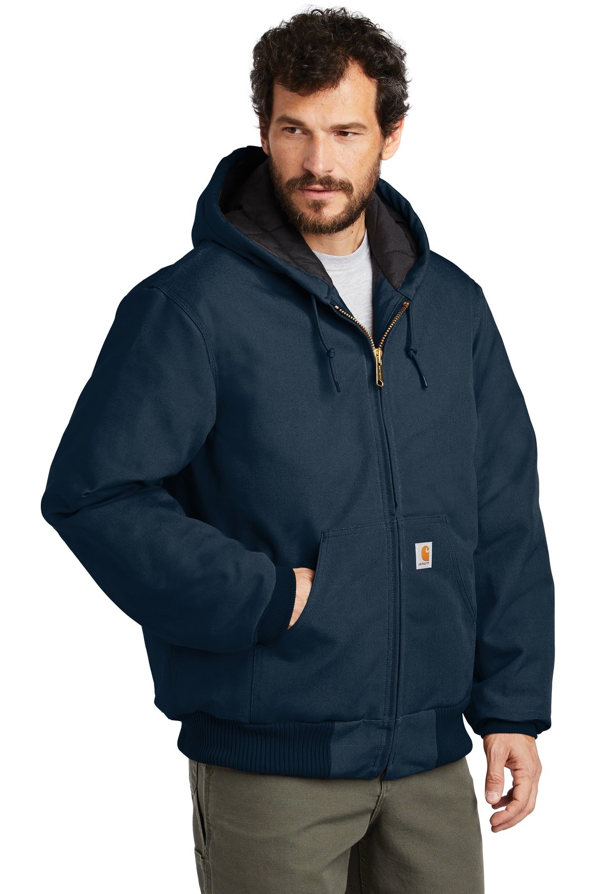 Carhartt Quilted-Flannel-Lined Duck Active Jacket