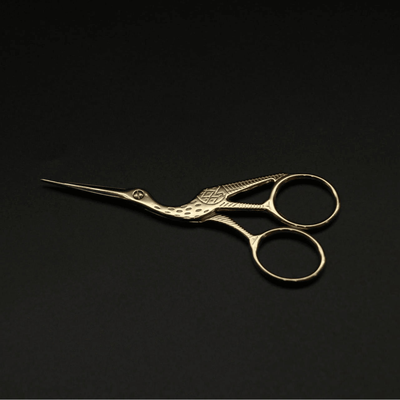 20 LARGE 4.5" GOLD STORK EMBROIDERY SCISSORS