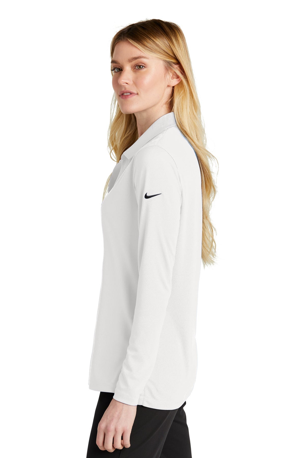Nike Ladies Dri-FIT Micro Pique 2.0 Long Sleeve Polo