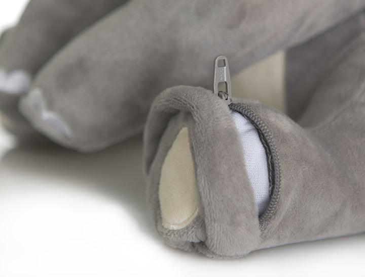 Hidey-Boo Tusker Elephant - in Grey 16-inch