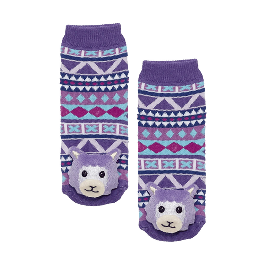 Messy Moose Socks, Llama, 6 Pack