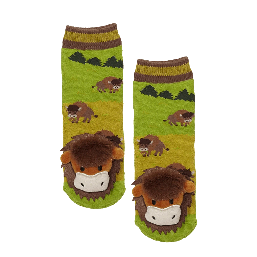 Messy Moose Socks, Bison, 6 Pack