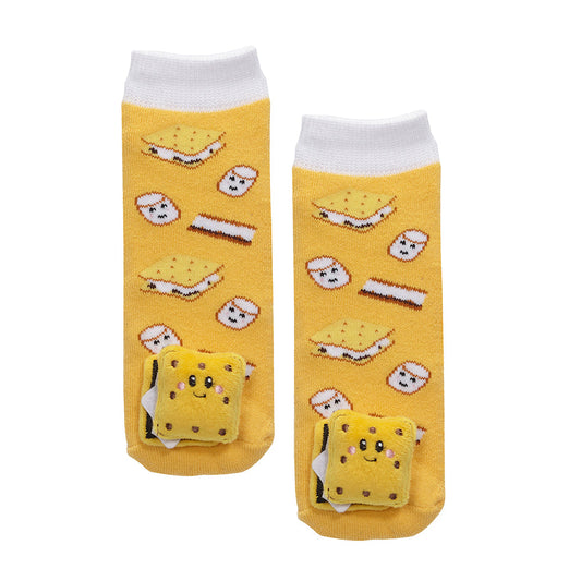 Messy Moose Socks, Baby Socks S'mores, 6 Pack