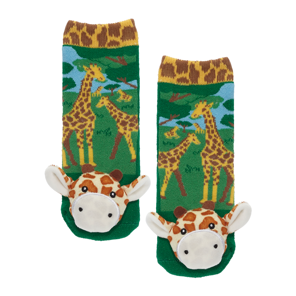 Messy Moose Socks, Giraffe, 6 Pack
