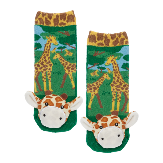 Messy Moose Socks, Giraffe, 6 Pack