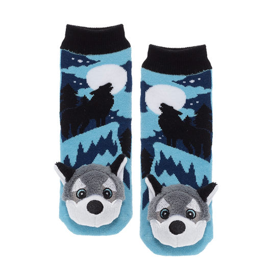 Messy Moose Socks, Timber Wolf, 6 Pack