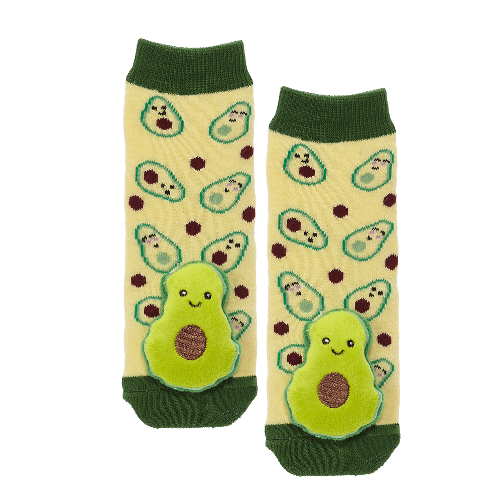 Messy Moose Socks, Avocado, 6 Pack