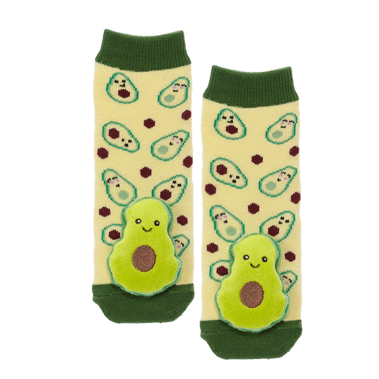 Messy Moose Socks, Avocado, 6 Pack