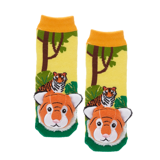 Messy Moose Socks, Tiger, 6 Pack