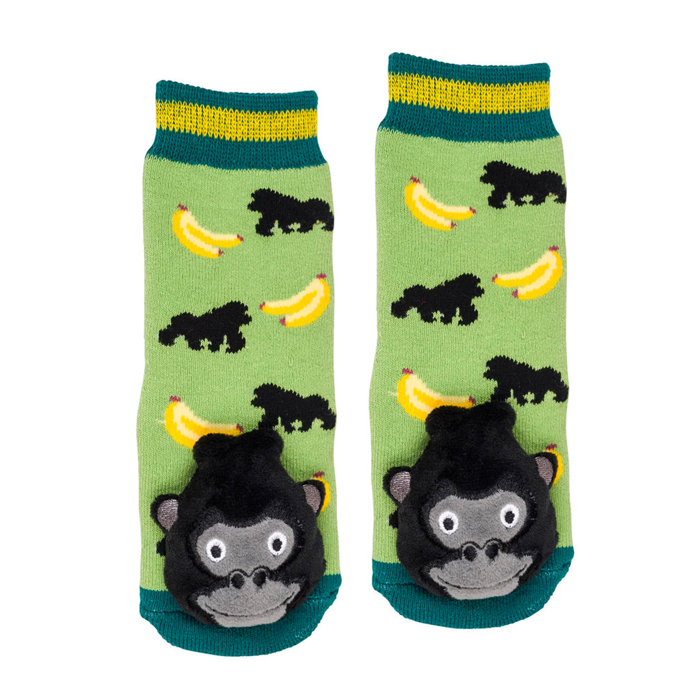 Messy Moose Socks, Gorilla, 6 Pack