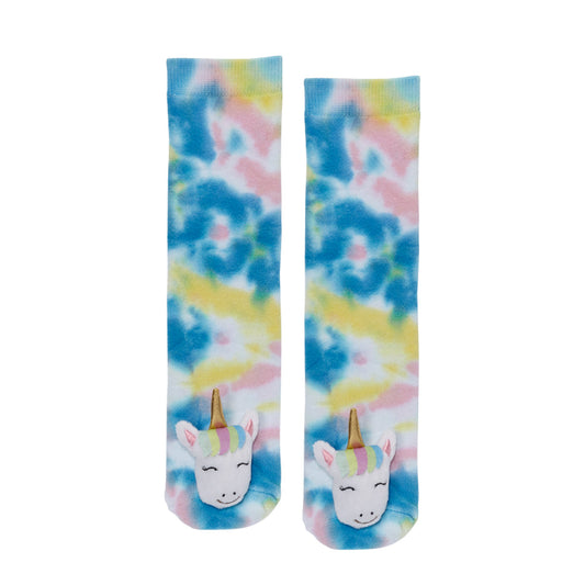 Messy Moose Socks, Tie Dye Unicorn, 6 Pack