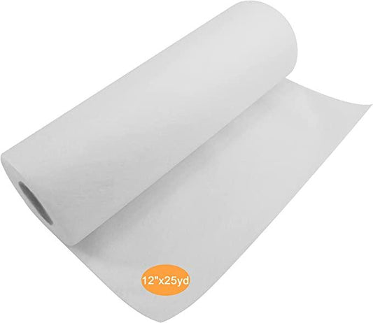 ESS Wash Away Backing - Water Soluble Machine Embroidery Stabilizer Backing & Topping 12" x 25 Yd roll - Light Weight 1.5 oz