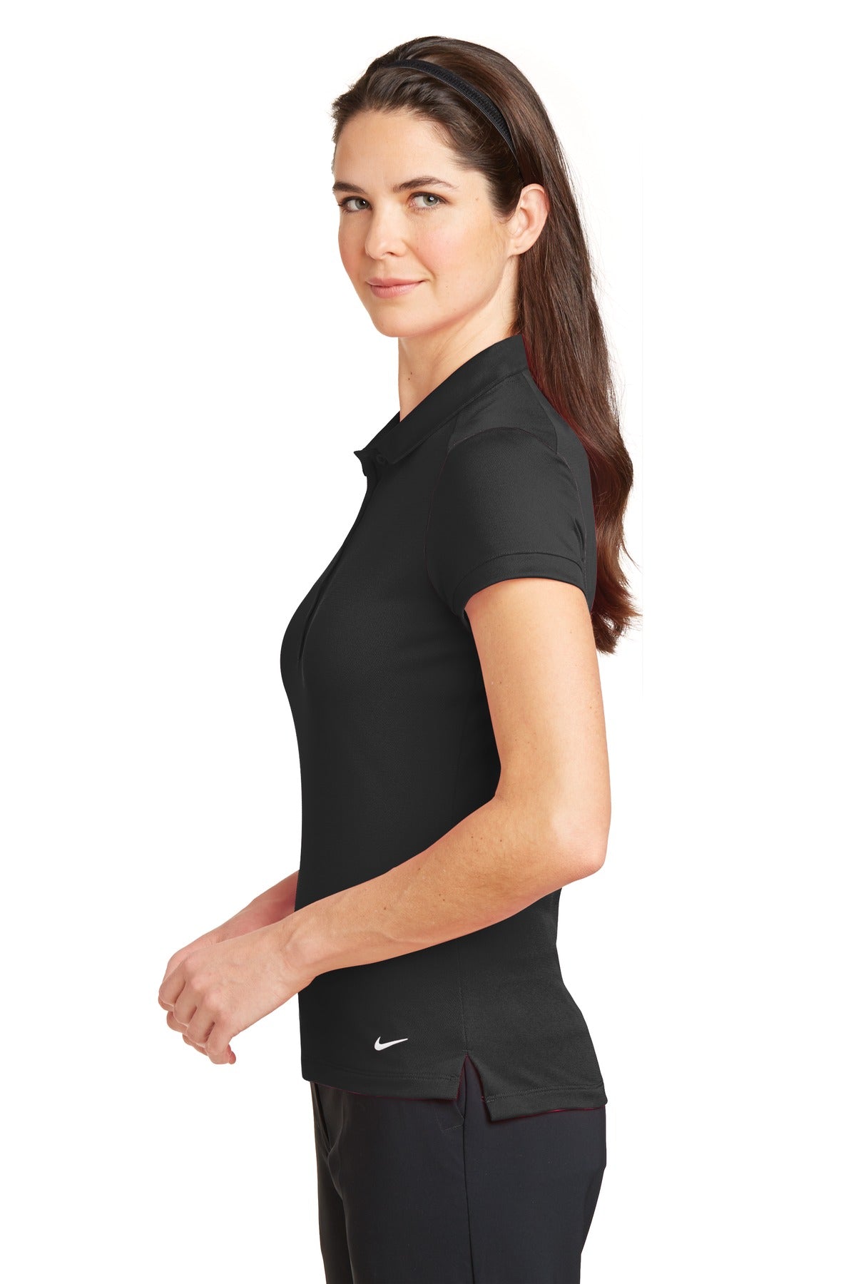 Nike Ladies Dri-FIT Solid Icon Pique Modern Fit Polo