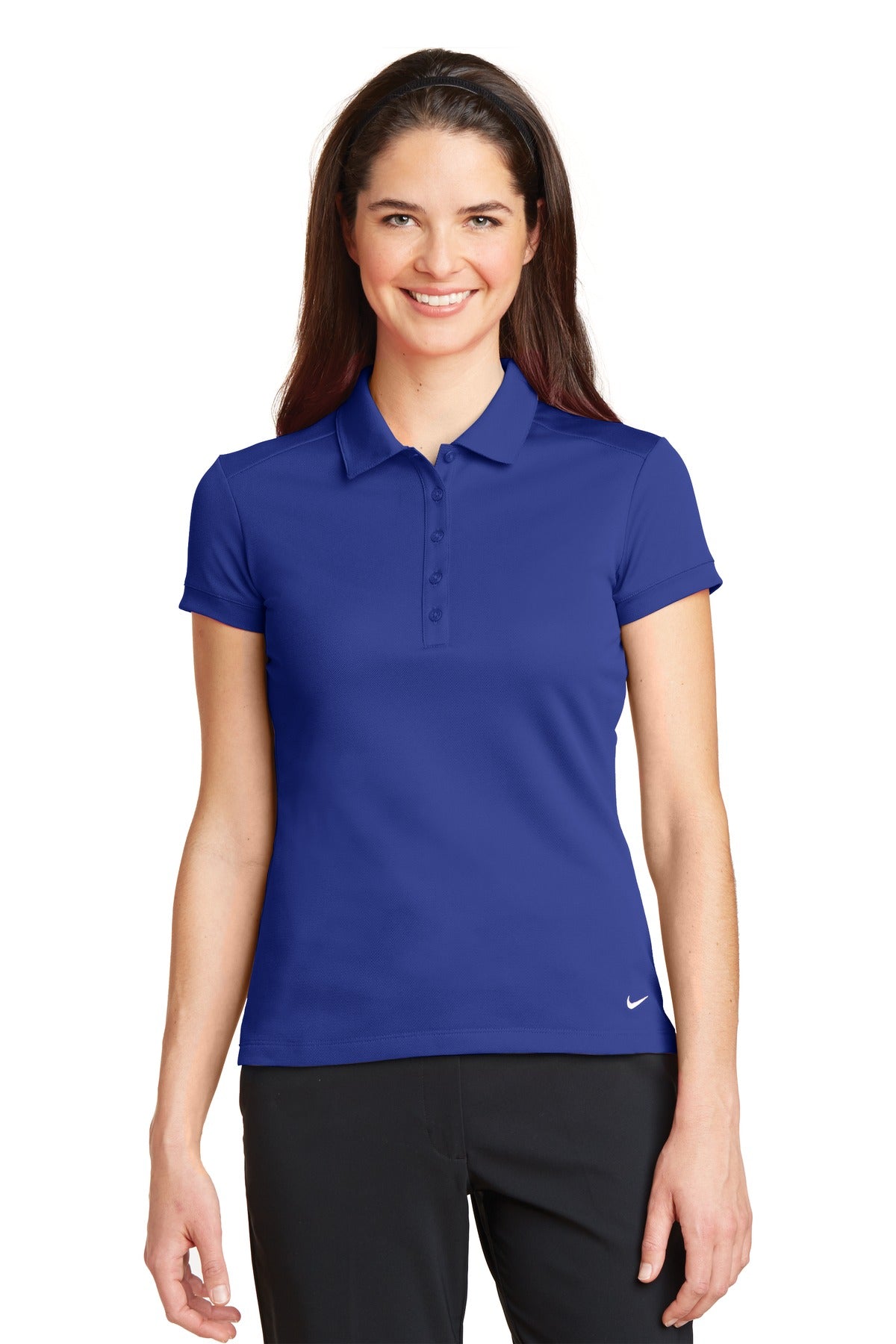 Nike Ladies Dri-FIT Solid Icon Pique Modern Fit Polo