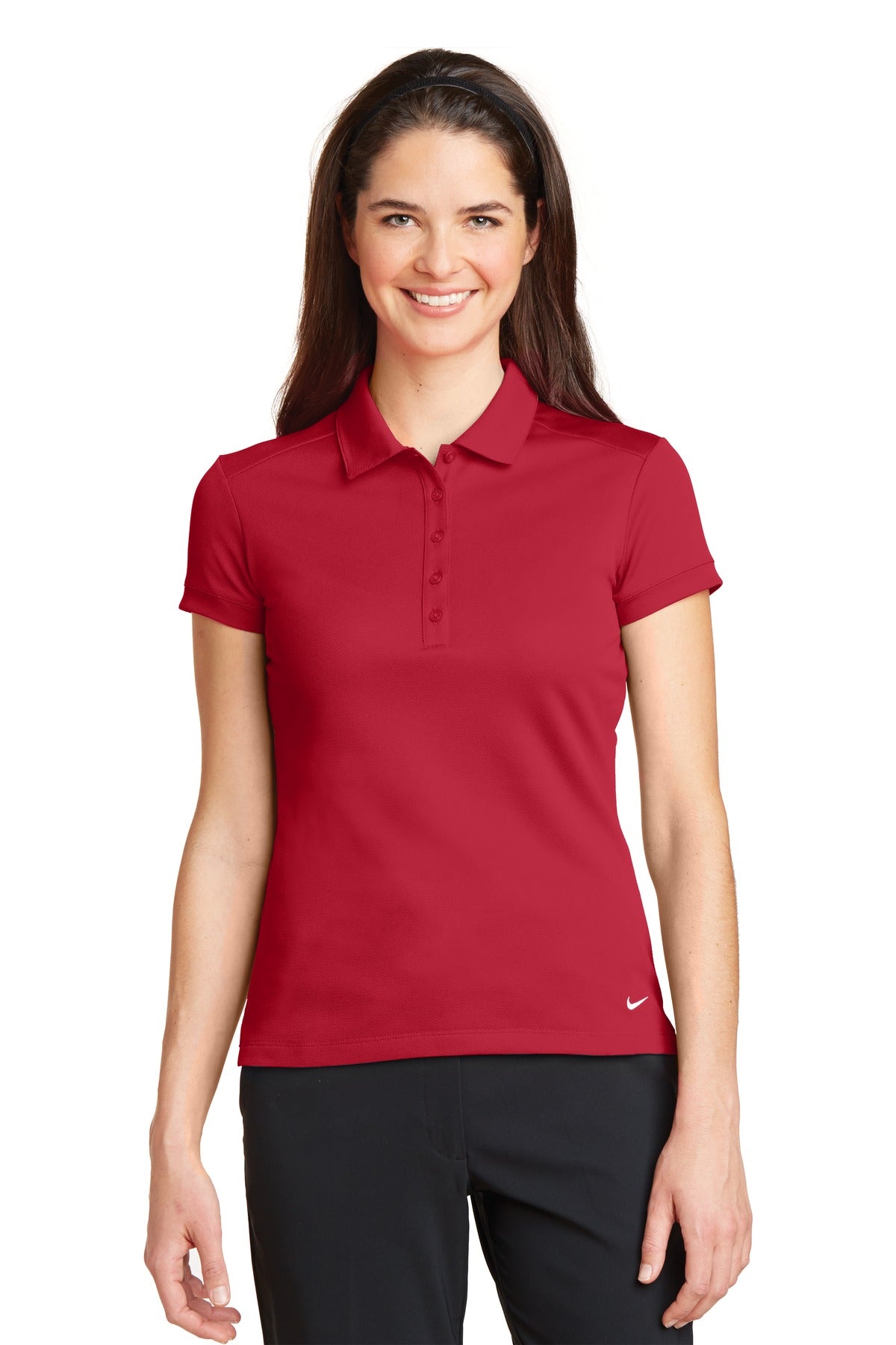Nike Ladies Dri-FIT Solid Icon Pique Modern Fit Polo