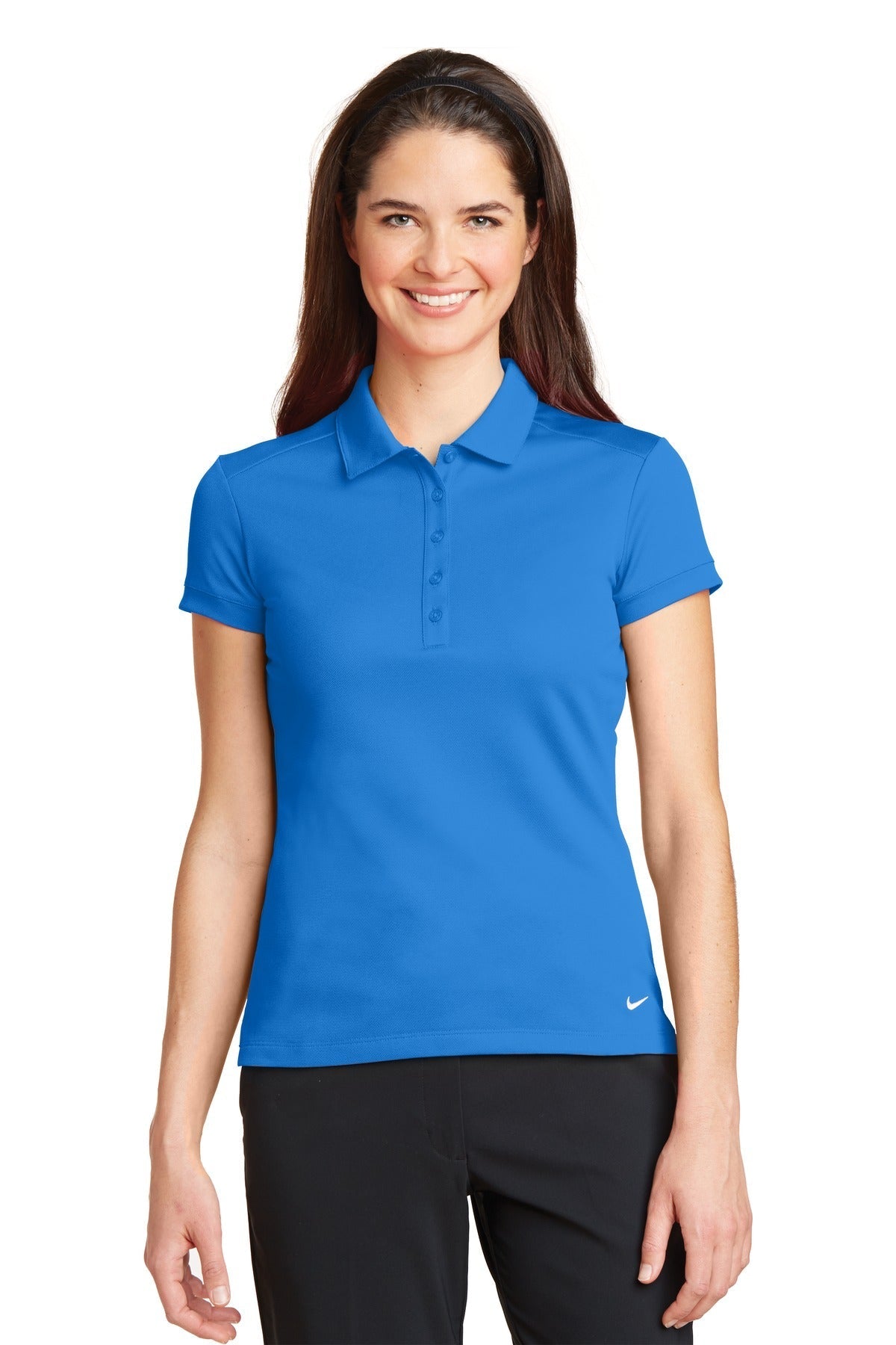 Nike Ladies Dri-FIT Solid Icon Pique Modern Fit Polo