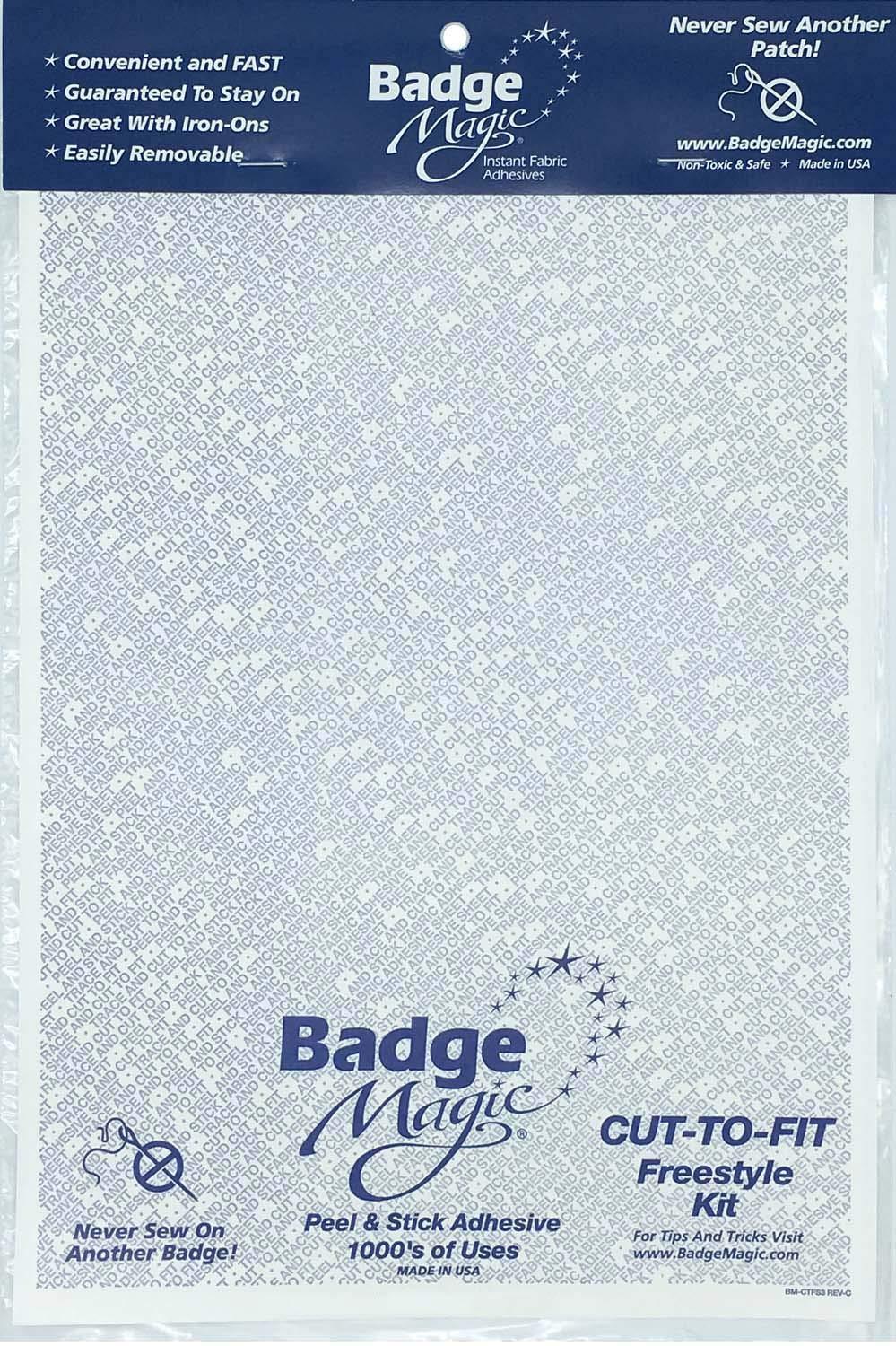 Badge Magic Patch/Fabric Adhesive - Cut-To-Fit Sheet