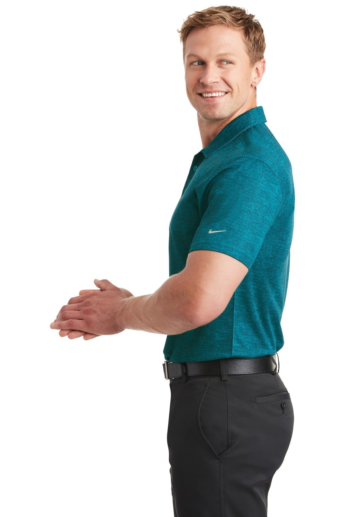 Nike Dri FIT Crosshatch Polo Embroidery Supply Shop