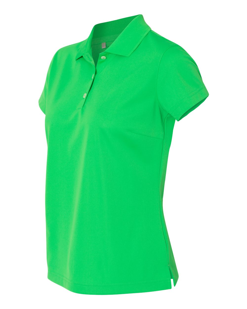 Adidas A131 Women's Basic Sport Shirt - Solar Lime White