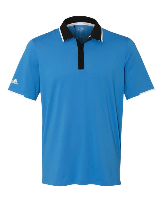 Adidas A166 Performance Colorblock Sport Shirt - Shock Blue Black White