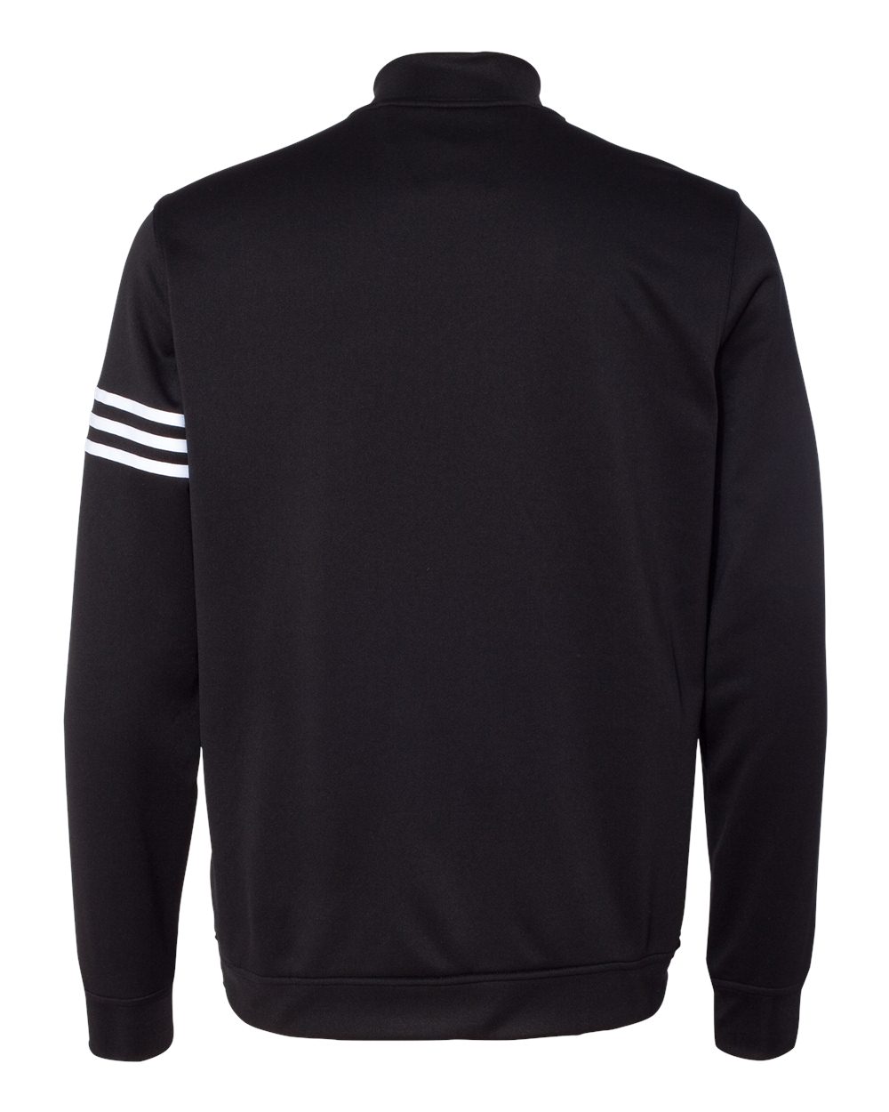 Adidas A190 3-Stripes French Terry Quarter-Zip Pullover - Black White