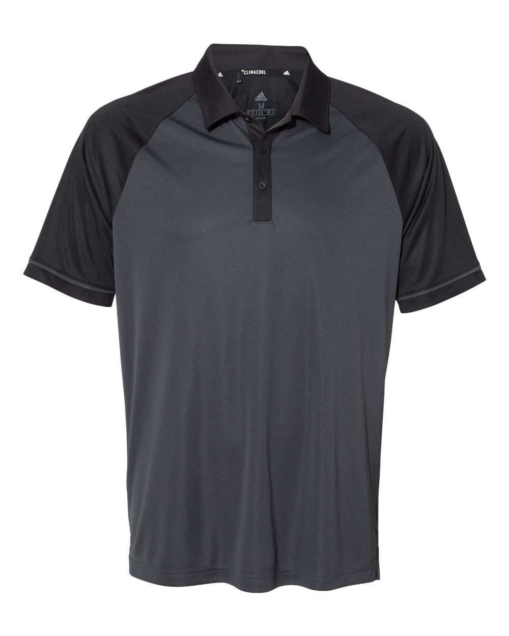 Adidas A207 Jacquard Raglan Sport Shirt - Carbon Black