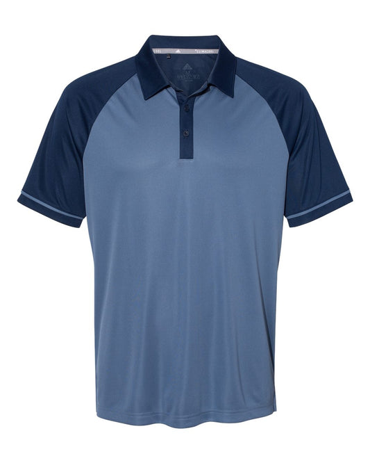 Adidas A207 Jacquard Raglan Sport Shirt - Collegiate Navy Tech Ink