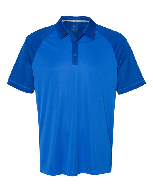 Adidas A207 Jacquard Raglan Sport Shirt - Collegiate Royal Blue
